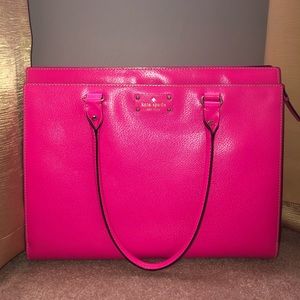 Hot pink Kate Spade handbag